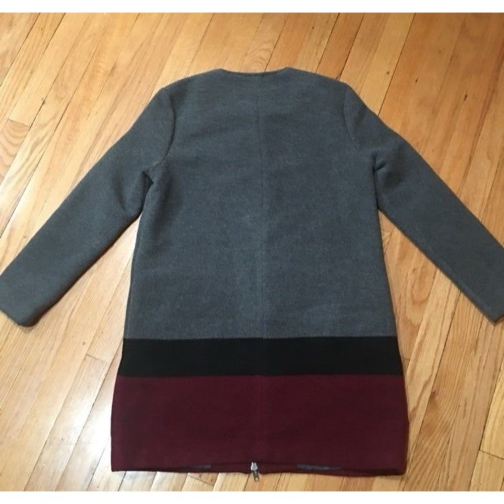 Cupcakes and Cashmere Ansell Womens Wool Blend Coat Size XS Gray Full Zip NWOT - Picture 12 of 12